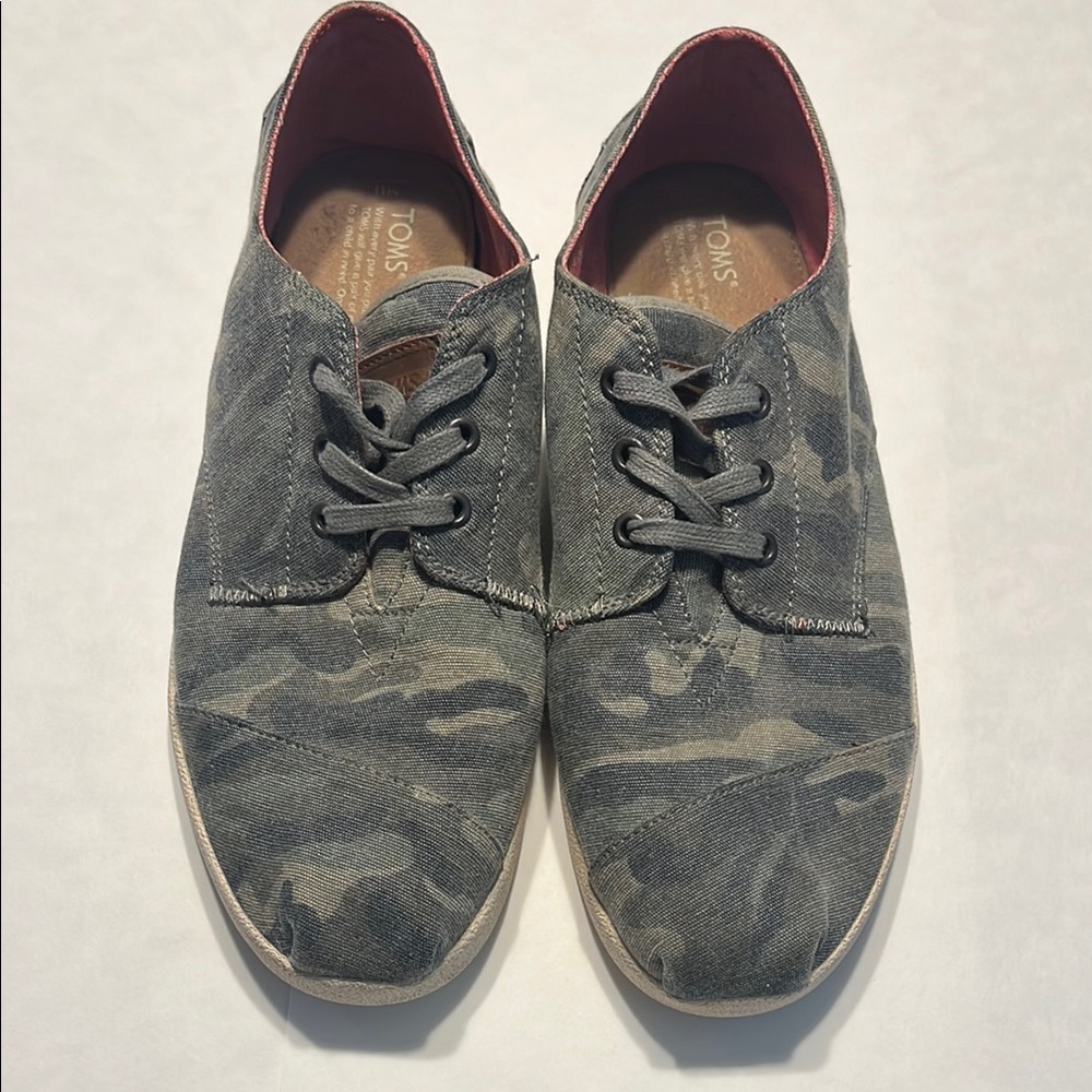 Men's Toms Camouflage Lace-Up Shoes